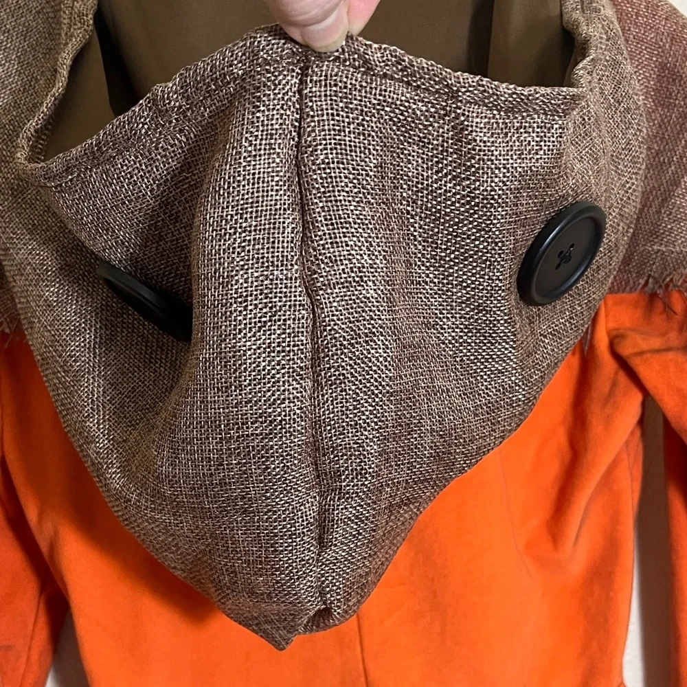 Trick ‘r Treat Orange Brown Scarecrow Costume With Socks